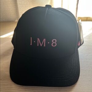 Black Cap with Pink Detailing